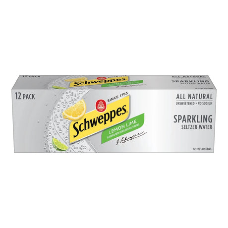 Schweppes Lemon Seltzer Water 12Pk Cans | Buy at Liquor Barn