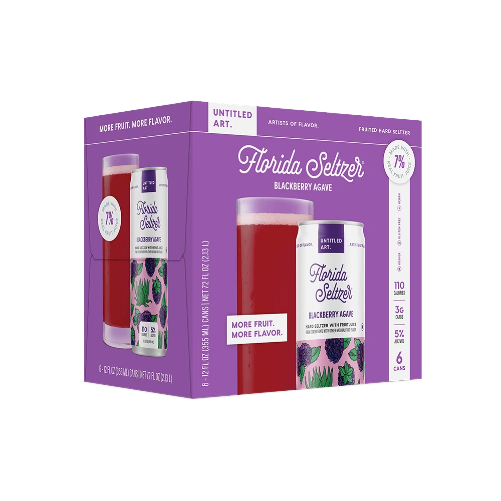 Untitled Art Florida Seltzer Blackberry Agave 6Pk bottle | Buy at Liquor Barn