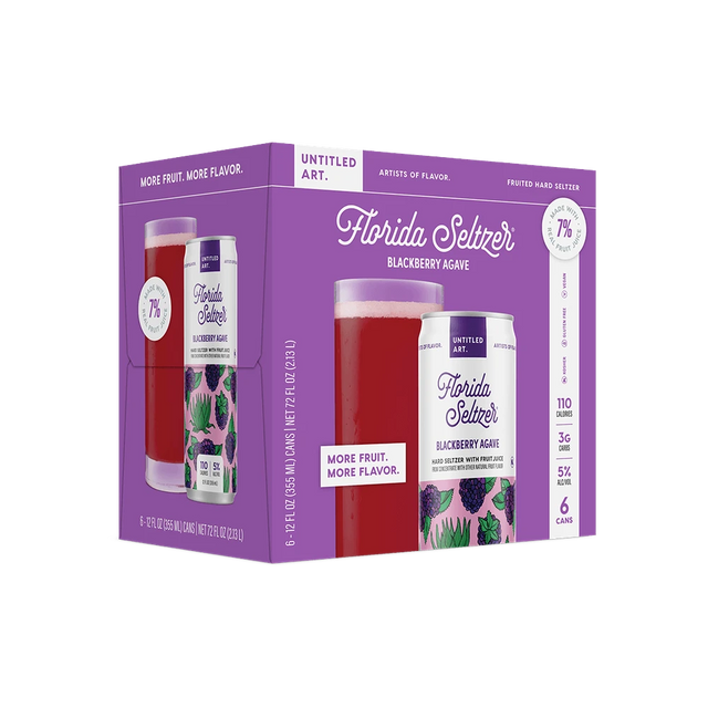 Untitled Art Florida Seltzer Blackberry Agave 6Pk bottle | Buy at Liquor Barn