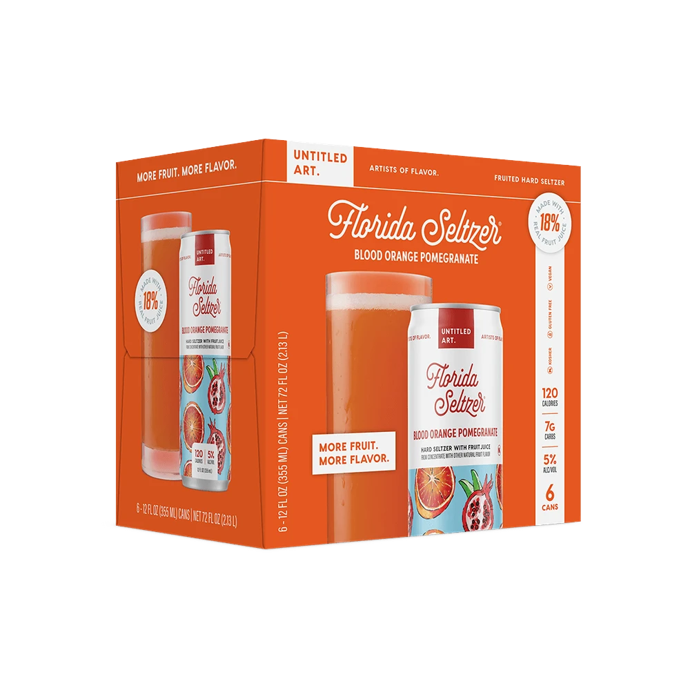 Untitled Art Florida Seltzer Blood Orange & Pomegranate 6Pk bottle | Buy at Liquor Barn