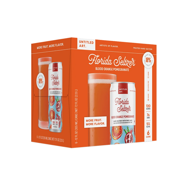 Untitled Art Florida Seltzer Blood Orange & Pomegranate 6Pk bottle | Buy at Liquor Barn